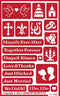 Armour Products 21-1650 Over N Over Glass Etching Stencil, 5-Inch by 8-Inch, Happily Ever After...