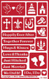Armour Products 21-1650 Over N Over Glass Etching Stencil, 5-Inch by 8-Inch, Happily Ever After...