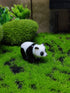 WitnyStore Tiny 1¼" Standing Panda Figurine - Miniature Hand Made Painted Ceramic Giant Pandas Black White Bear Asian Wildlife Wild Animals Cute P...
