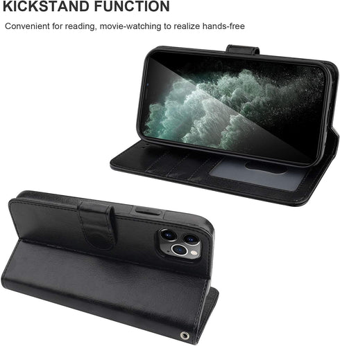 Bocasal for iPhone 11 Pro Wallet Case with Card Holder PU Leather Kickstand Shockproof Protective Wrist Strap Flip Cover for iPhone 11 Pro 5.8 inc...