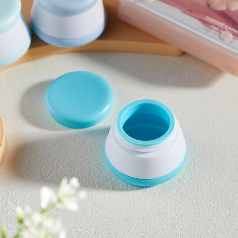 INSFIT Travel Containers for Toiletries, TSA Approved Silicone Cream Jars, Travel Size Containers with Lids, BPA Free Leakproof Travel Accessories...