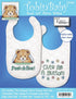 Tobin Under The Covers Stamped for Cross Stitch Baby Bibs Kit...