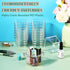 Tioncy 8 Pcs Clear Drawer Organizers 3" x 3" x 2" Stackable Small Makeup Vanity Storage Bins Small Desk Drawer Organization Clear Container Divide...