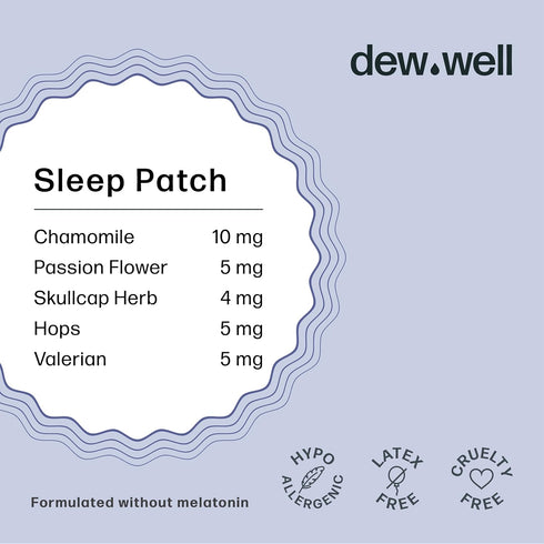 Wind Down, Sleep Patch - with Chamomile to Support Restful Sleep - Melatonin Free - Wearable Sleep Patch - Easily Take On and Off - 6 Pack...