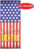 Beistle 2 Pack Plastic Welcome Home Door Covers, 6’ x 30”- American Flag Decor, Patriotic Holiday Supplies, Porch Decorations...