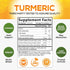 Turmeric Curcumin with Cinnamon & Ginger Gummies 95% Curcuminoids Black Pepper for Max Absorption Joint Support, Nature's Tumeric Herbal Extract S...
