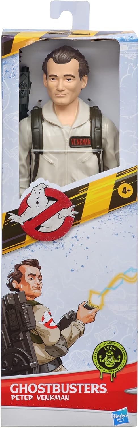 Ghostbusters Hasbro Peter Venkman Toy 12-Inch-Scale Classic 1984 Action Figure with Proton Blaster Accessory, for Kids Ages 4 and Up (E9788)...