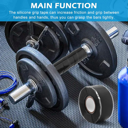 1 Inch 16.5 FT Grip Tape for Handles Silicone Tape for Handles Barbells Dumbbells Self Fusing Waterproof Tape for Plumbing Hose Repair Cable Windi...