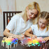 PerKoop 100 Pcs 6 Inch Large Snowflakes Cutouts Paper Winter Holographic Snowflakes Bulletin Board Cutouts Double-sided Winter Snowflakes for DIY ...