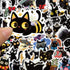 50 PCS Black Cat Stickers, Aesthetic Vinyl Waterproof Stickers for Water Bottles Laptop Phone Case Luggage Car, Black cat Stickers for Kids Classr...