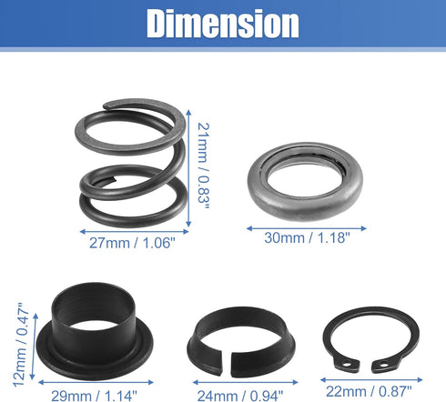 X AUTOHAUX Steering Column Upper Bearing Kit F4DZ-3517-A for Ford F-350 1992-1997 for Ford E-150 Econoline 1992-2002 for Mercury for Lincoln...