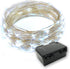 60 LEDs Cold White Color String Lights Silver Wire Indoor and Outdoor 20 Feet Firefly Starry Fairy Lights Battery Powered for DIY, Christmas, Holi...