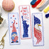 Povitrulya Counted Cross Stitch Bookmark Kit for Adults 'American Gnome' - DIY Embroidery Gift for Veterans day...