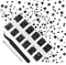 4200 Pieces Flat Back Rhinestones for Craft, Round Crystal Gems Stickers for Clothes, 1.5 mm - 4.8 mm, 6 Sizes (Black)...