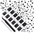 4200 Pieces Flat Back Rhinestones for Craft, Round Crystal Gems Stickers for Clothes, 1.5 mm - 4.8 mm, 6 Sizes (Black)...