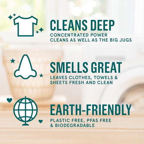 Rella Laundry Detergent Sheets, 60 Laundry Sheets, Laundry Soap Sheets with Fresh Linen Scent, Eco Friendly Travel Laundry Detergent, Biodegradabl...
