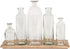 Creative Co-Op Set of 5 Vintage Bottle Vases on Wood Tray...