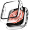 2 Pack L?K Case for Apple Watch 44mm SE/Series 6/5/4 Built-in Tempered Glass Screen Protector,All-Around Ultra Thin Bumper Full Cover Hard PC Prot...