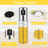 Oil Spray Bottle with Scale Air Fryer Mister Refillable Kitchen Accessories for Cooking, Baking BBQ, Frying Set of 2...