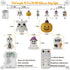 Halloween Lights Outdoor, 15FT Battery Operated Halloween Lights 30 LED 3D Ghost Tombstone Bat Pumpkin String Lights with Timer, 8 Lighting Modes ...