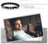 Flongo Men's Biker Stainless Steel Skull Skeleton 8MM Black Bead Stone Bracelet...