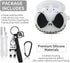 Compatible with Apple Airpods 2nd / 1st Generation Case Cover with Cleaner Kit and Cute Panda Keychain, 3D Luminous Airpod Case Funny Anime Cool S...