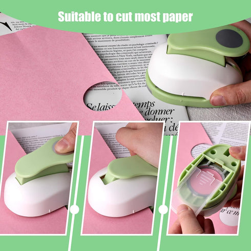 LOVEINUSA Circle Punch for Crafting, Paper Punch 1.5 Inch Hole Punch Circle Cutters for Paper Crafts DIY Handmade Crafting Scrapbook...