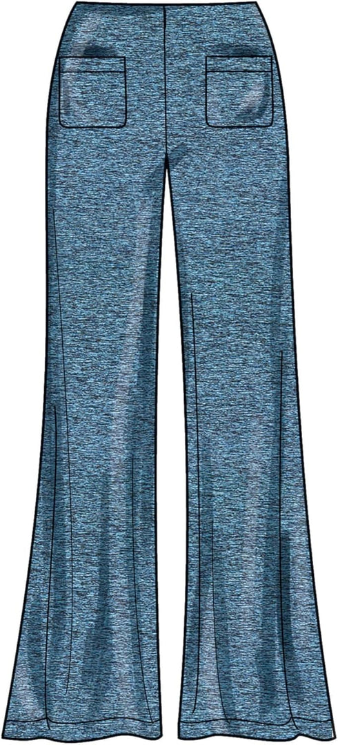 Simplicity Easy Women's Knit Skirts and Pants Sewing Pattern Packet, Code S9752, Sizes 20W-22W-24W-26W-28W, Multicolor...