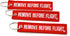 Rotary13B1 Remove Before Flight Key Chain - 3 Pack Red...