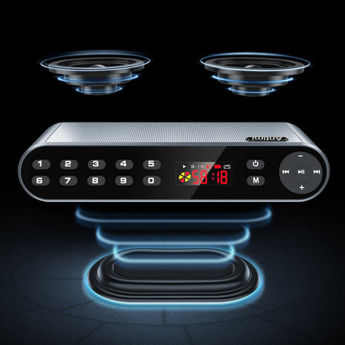 Bluetooth/FM Radio/MP3 Player Portable Wireless Speaker (Black)...