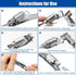 Hose Clamps10FT Metal Strapping+10 Fasteners DIY Cut-To-Fit 304 Stainless Steel Band Clamps Adjustable Large Worm Gear Hose Clamps Assortment Kit ...