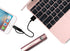 HomeSpot 8 pin to Micro USB Adapter, Female to Micro USB Male Connectors Adapters Converters Charge & Sync (2 Pack Black)...