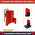 for Milwaukee 12V M12 Battery Adapter with Fuse & Switch,Power Wheels Adapter 14 Gauge Wire Power Convertor for DIY RC Trucks, RC Toys, Robotics, ...