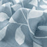 Treatmentex Blue Kitchen Tier Curtains 24" Short White Leaf Print Café Curtains for Small Windows 2 Panels...