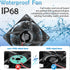 GDSTIME 80mm x 25mm 12V IP68 Waterproof Exhaust Fan Small Brushless DC Cooling Computer Case Fan 2 Pin Dual Ball Bearings for RV Fridge Ventilatio...