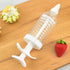 1Pc White Pipe Nozzles with Syringe?8pcs Plastic Cream Baking Piping Nozzle Dispenser Icing Pastry Tips Tube Decoration Tool, for Cupcake and Cake...