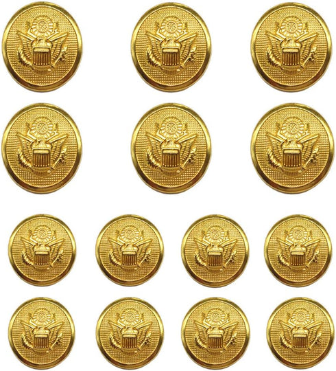 14pcs Gold Blazer Buttons for Suits Blazers Sport Coats 20mm 15mm Metal Shank Blazer Buttons Set for Sewing Coats Suits Blazers (MB20110)...