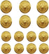 14pcs Gold Blazer Buttons for Suits Blazers Sport Coats 20mm 15mm Metal Shank Blazer Buttons Set for Sewing Coats Suits Blazers (MB20110)...