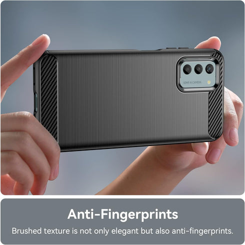 for Nokia G42 phone case: shockproof phone case - anti drop protection phone case shock absorption flexible TPU carbon fiber protection phone case...