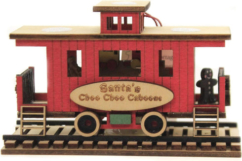 Ginger Cottages Santa’S Choo Choo Caboose (Illuminated) Ornaments for Christmas Tree...