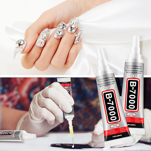 B7000 Glue Clear Adhesive Jewelry Bead B-7000 Glue for Jewelry Rhinestone DIY Cell Phone Repair Clothes Glass Metal Stone Beads Wooden Small Part ...