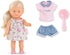 Corolle Mini Corolline Rosy 8" Doll Gift Set with Hair Brush and Extra Outfit, for kids ages 3 years and up...