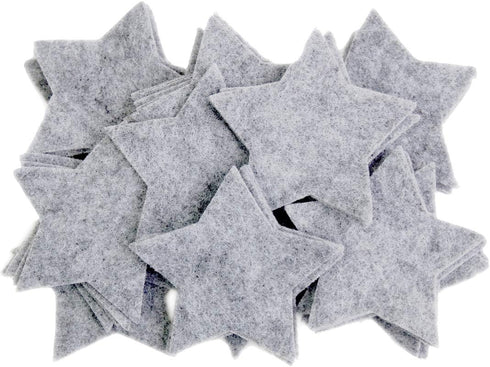 Playfully Ever After 3 Inch 35pc Felt Stars (Charcoal)...