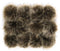 Faux Fur Pom Pom with Elastic Loop DIY 12pcs Fluffy Pompom Ball for Knitted Accessories Hat Shoes Scarves Bag Keychain Charms 3.9in (Brown)...