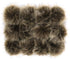 Faux Fur Pom Pom with Elastic Loop DIY 12pcs Fluffy Pompom Ball for Knitted Accessories Hat Shoes Scarves Bag Keychain Charms 3.9in (Brown)...