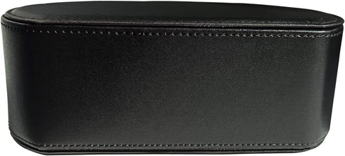 Leather Remote Control Holder with 5 Compartments TV Remote Caddy Storage Box/Tray,Desktop Organizer Store Controller,Glasses,Brush,Media Player,P...