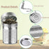 2 Pack Tea Infuser for Loose Tea, Extra Fine Mesh Tea Strainers with Drip Trays, 304 Stainless Steel Tea Diffuser Filter, Tea Steeper Infusers for...