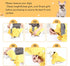 Dog Raincoat with Hood, Adjustable Pet Water Proof Lightweight Rain Jacket Poncho Puppy Rainwear for Small Medium Puppy (Yellow, XL)...