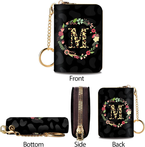 RFID Credit Card Holder Wallet for Women Slim, Mini Wallet Women Small, Card Wallets for Women Slim, Card Case Wallet Thin with Keychain Zipper Th...