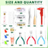 Keadic 950Pcs Jewelry Making Supplies Kit Includes Jewelry Wires, Eye Screw Pin, Jump Ring, Cord End, Lobster Clasps, Earring Hooks, Mini Jewelry ...